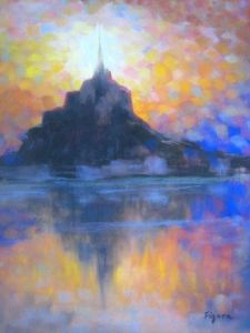 Voir le détail de cette oeuvre: Soir sur le Mont St Michel